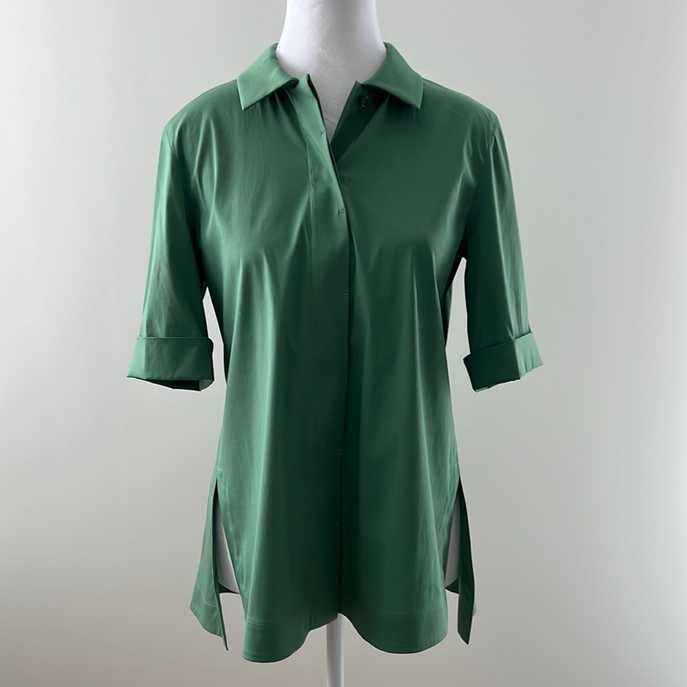 LAFAYETTE 148  NEW YORK Green bottom down shirt Size/XS